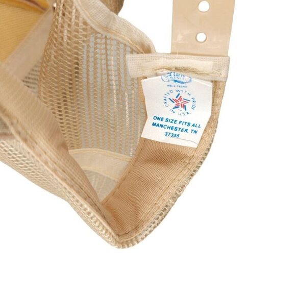 Vintage Tailhook 1989 Trucker Hat Mens One Size Beige Snapback Cap Texas Inst - Picture 6 of 6